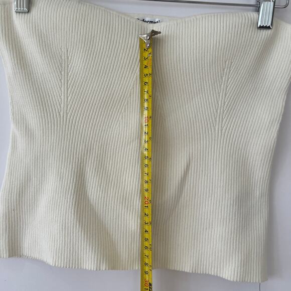 Reformation Womens Jenni Strapless Sweater Size XL NEW - Picture 5 of 9